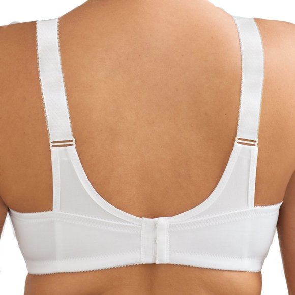 Set of 3! 38D Glamorise CLASSIC SOFT CUP Bra (WIDE-STRAPS) Stretch NUDE NEW - Picture 5 of 11